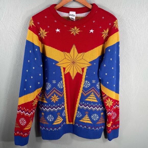 Marvel Avengers Endgame Sweater UNISEX Size Small Holiday Christmas Pullover - Picture 5 of 6
